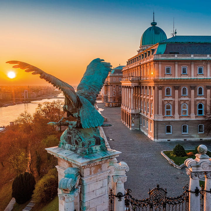 Buda Castle at sunset